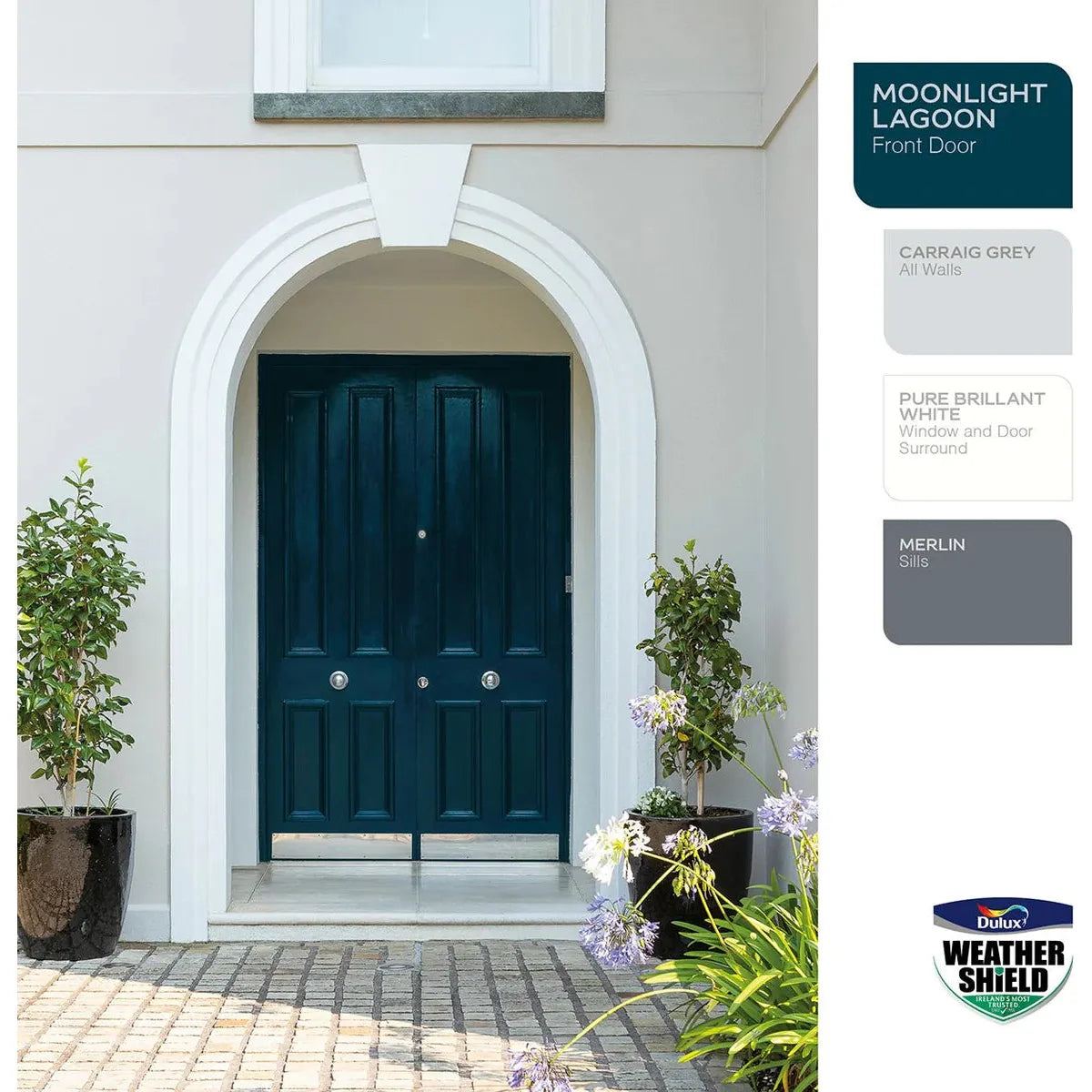 Dulux Weathershield Brilliant White Masonry Paint - 5L