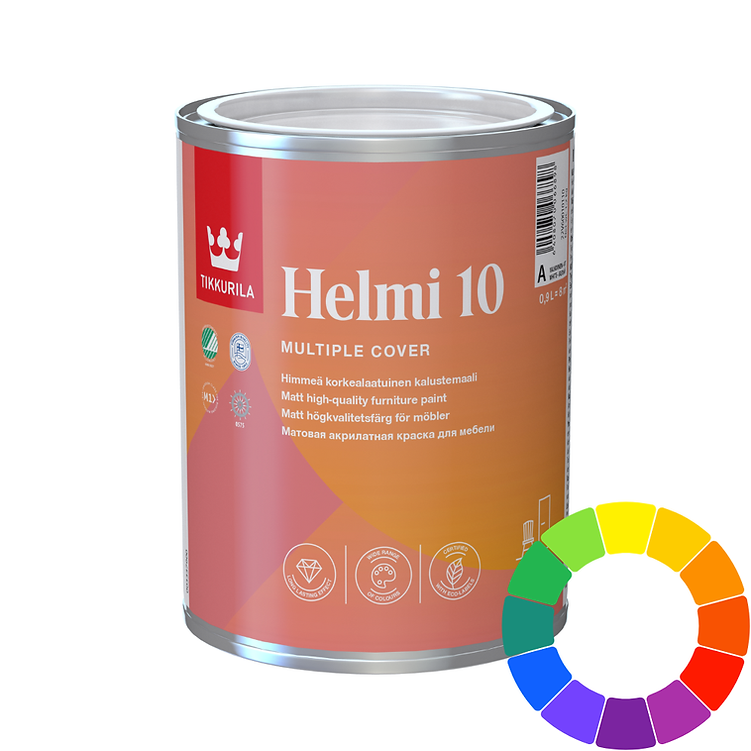 Shop Tikkurila Helmi 10 for a durable eggshell finish on furniture, doors and interior woodwork. Professional-quality paint at Ted Johnsons.