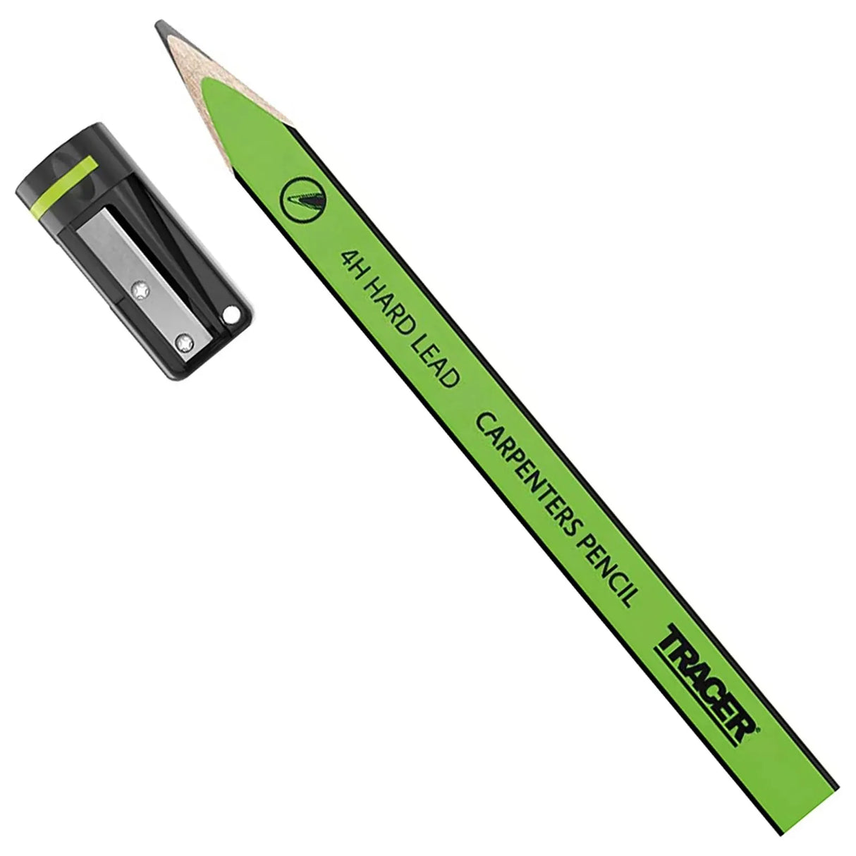 Tracer ACP1 4H Carpenters Pencils With Sharpener - 12 Pack