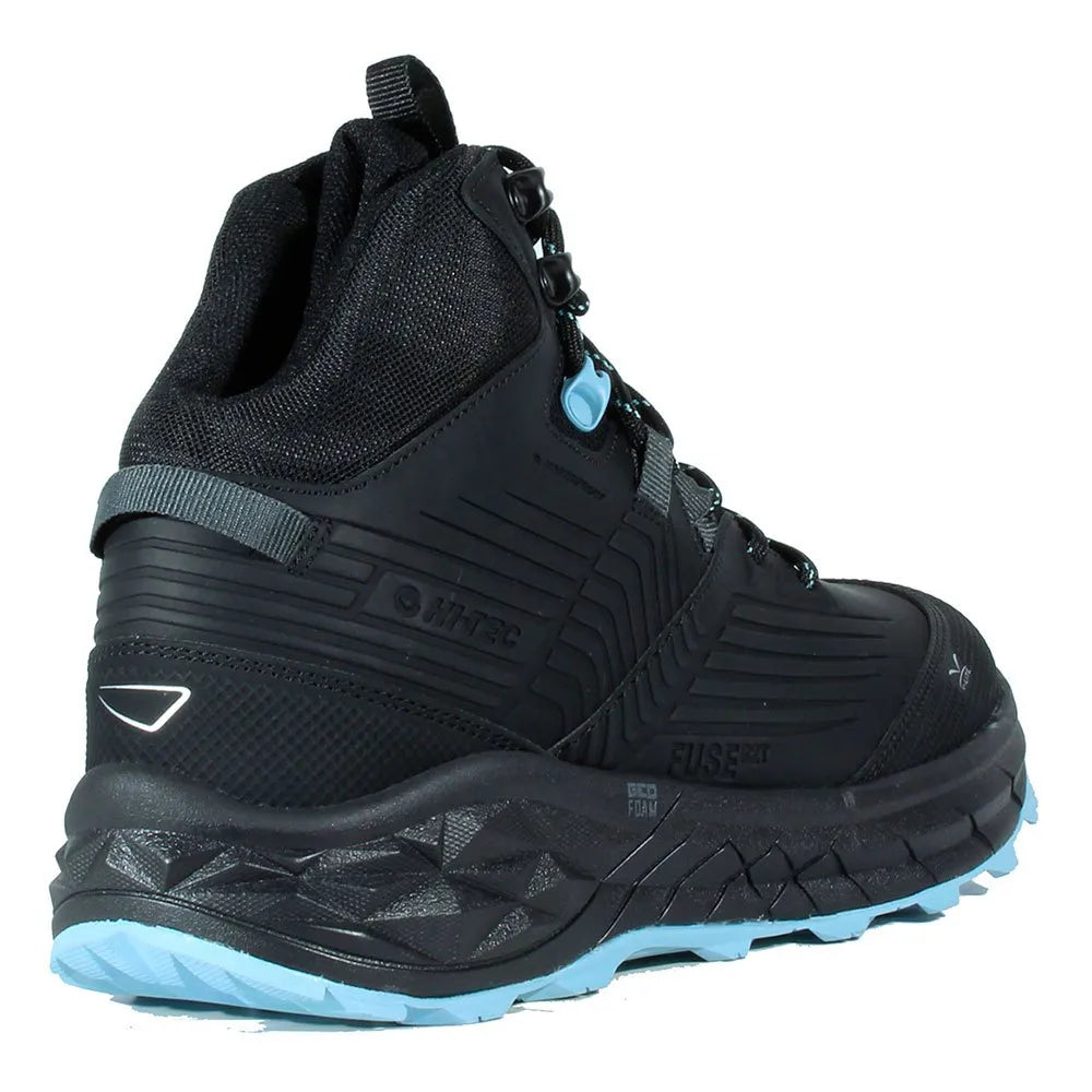 Hi-Tec Ladies Fuse Trek Mid Hiking Boots | Black/Blue