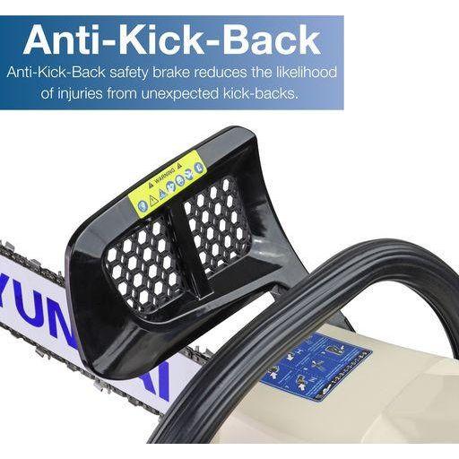 Hyundai 20in 62cc Petrol Chainsaw Easy Start