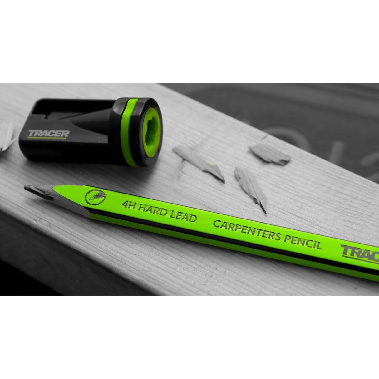 Tracer ACP1 4H Carpenters Pencils With Sharpener - 12 Pack