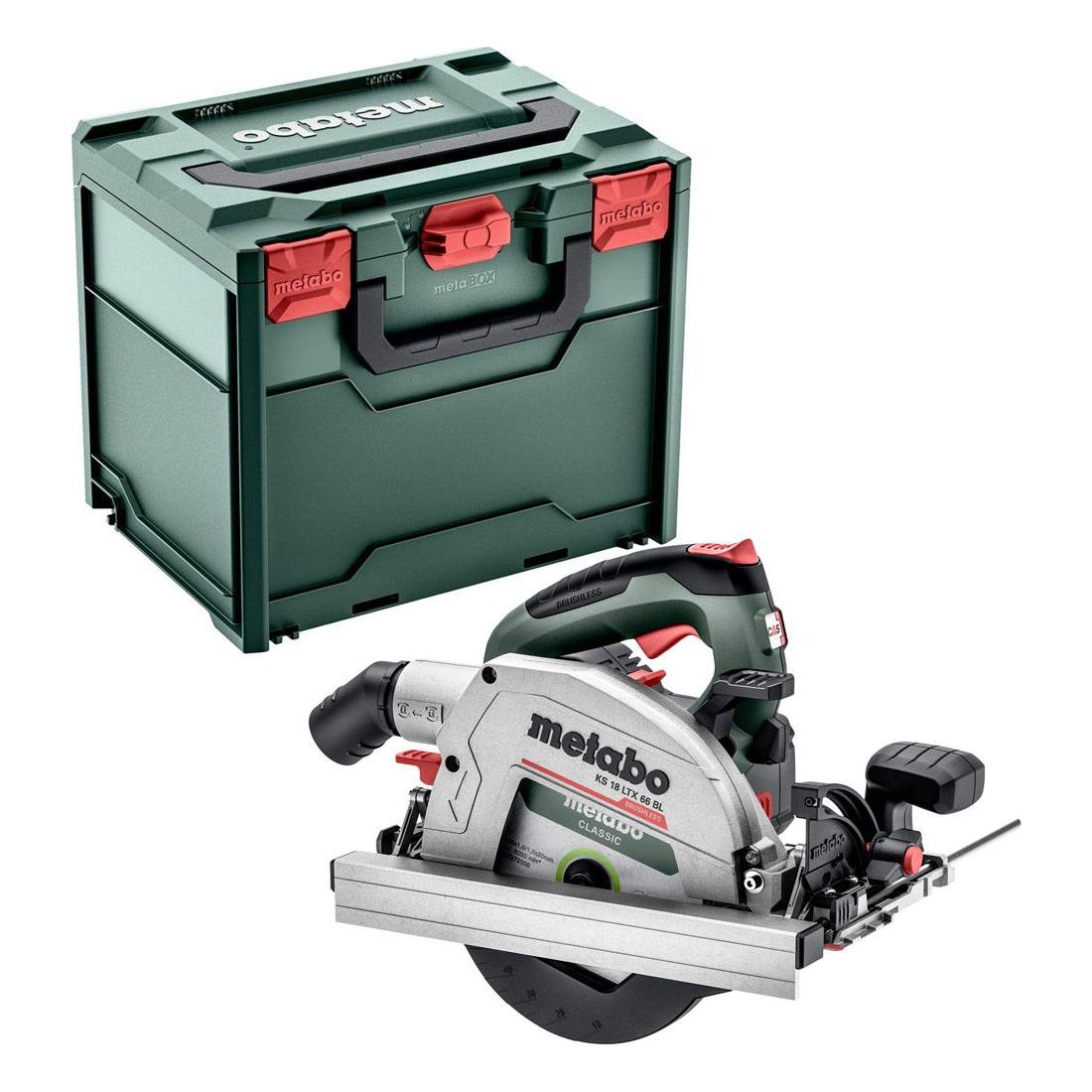 Metabo Cordless Circular Saw KS 18 LTX 66 BL 18V Body Only in MetaBOX Case