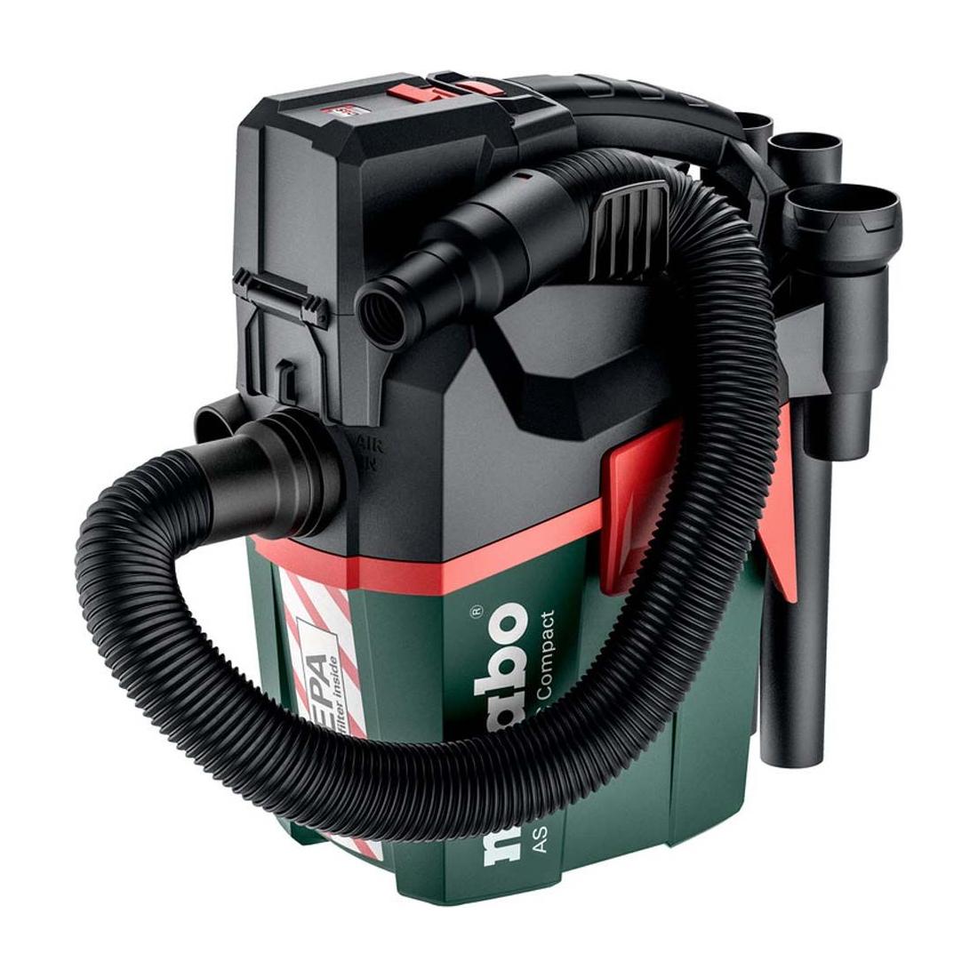Metabo Cordless Compact Vacuum Cleaner AS 18 HEPA PC 18V Body Only