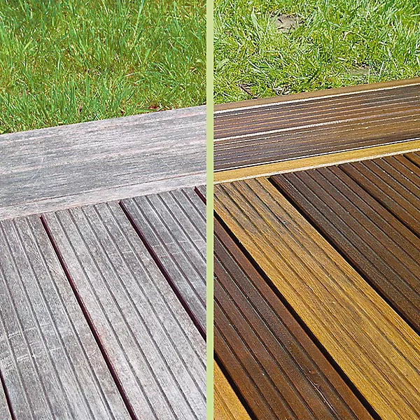 Osmo Wood Reviver Power Gel before and after