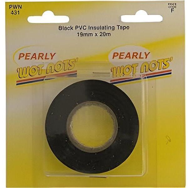 Wot-Nots Pvc Insulating Tape - M19 X 20M - Black