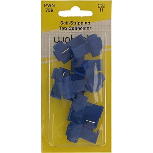 Wot-Nots Self-Stripping Tab Connector PT13 - Blue