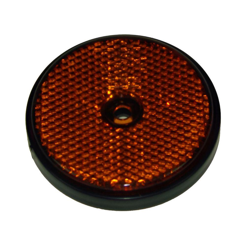 Maypole Radex Round Amber Reflector Pk2
