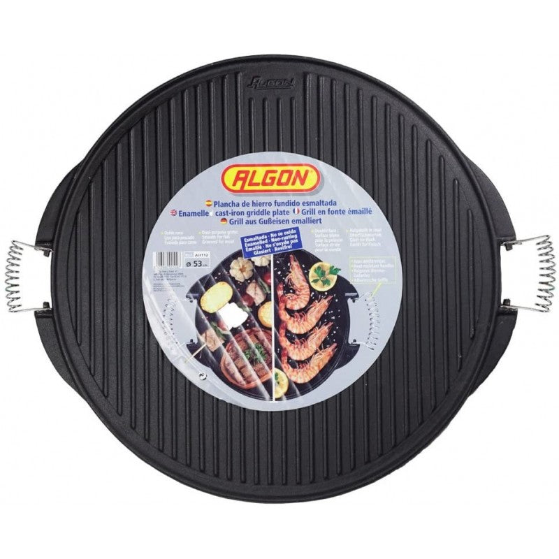 Algon Cast Iron Griddle Plate 53cm