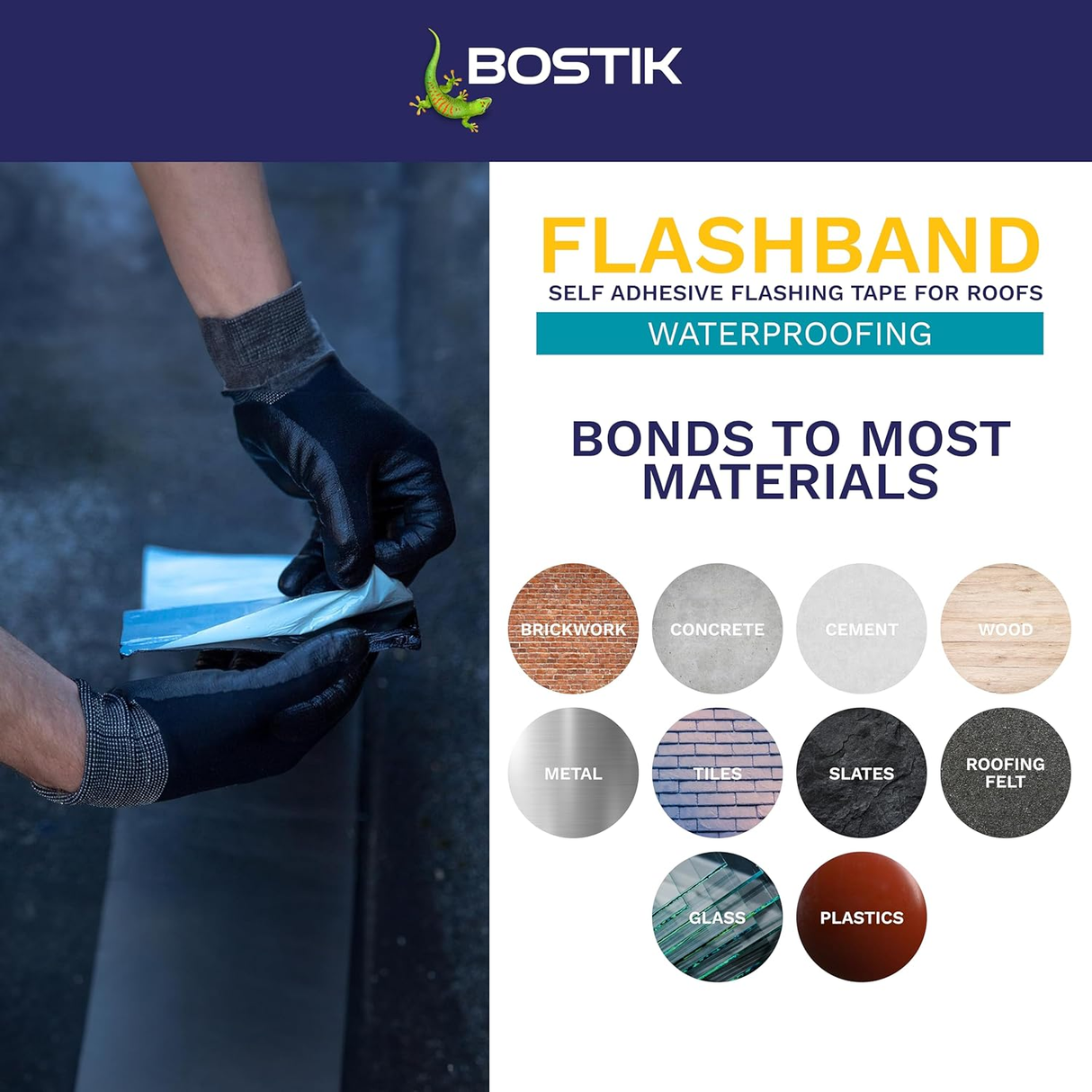 Bostik EVO Flashband Roll - Grey