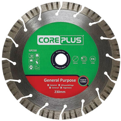 Coreplus 230mm Diamond Blade Twin Pack