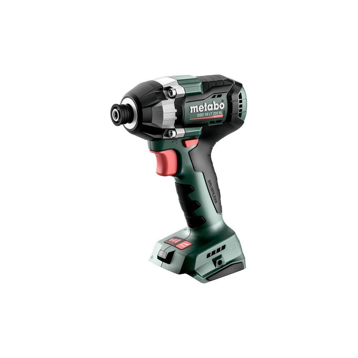 Metabo Cordless Impact Driver SSD 18 LT 200 BL 18V Body Only in MetaBOX Case