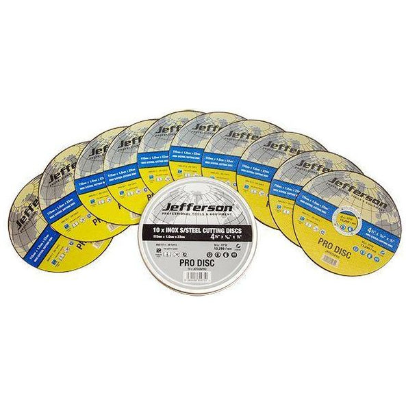 Jefferson Cutting Disc - 115mm Inox Hd Skinny 1mm (10)