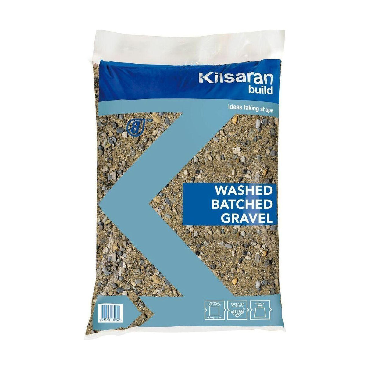 Kilsaran Washed Batched Gravel 25kg Bag