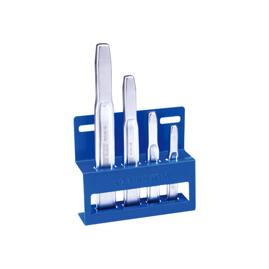 King Tony Flat Chisel Set With Stand - 4 Piece