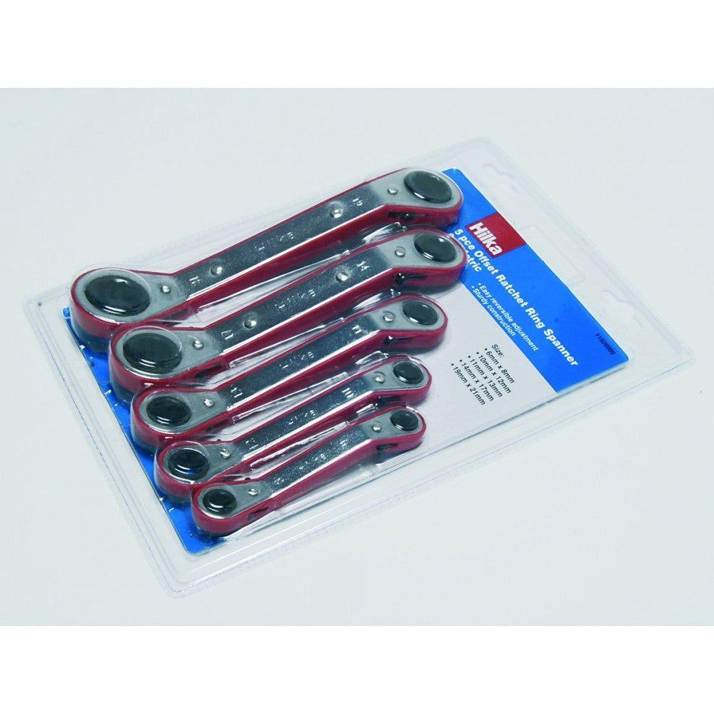 Hilka Ratchet Spanner Set 5PC