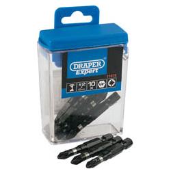 Draper 10PC Pz2X50mm Impact S/Dr Bit