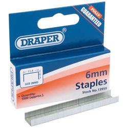 Draper Staples 6mm (1000)