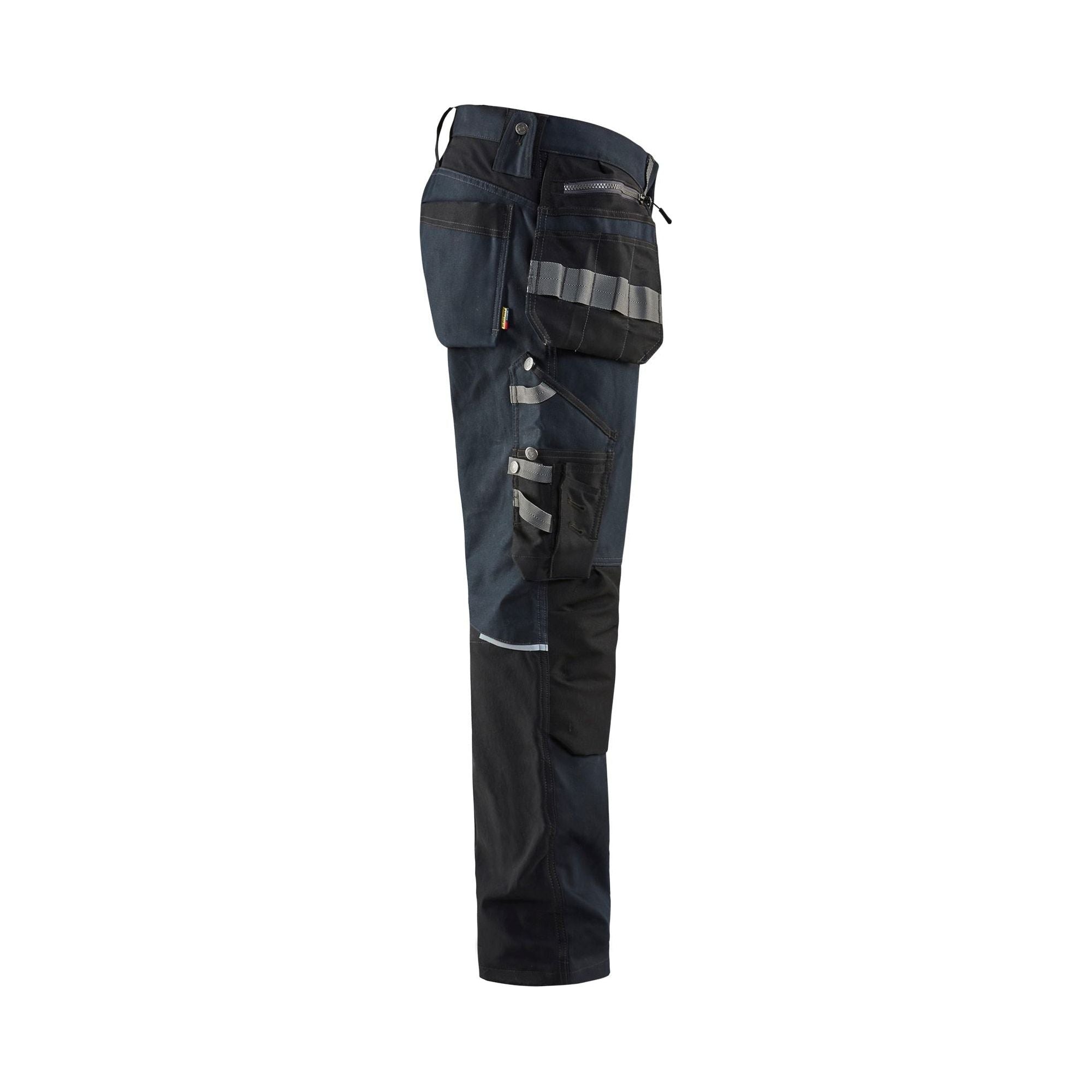 Blaklader 1599 Craftsman Trousers with Stretch Navy/Black