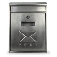 Manor Contemporary Post Box Stainless Steel