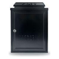 Manor Black Cast Aluminium Postbox