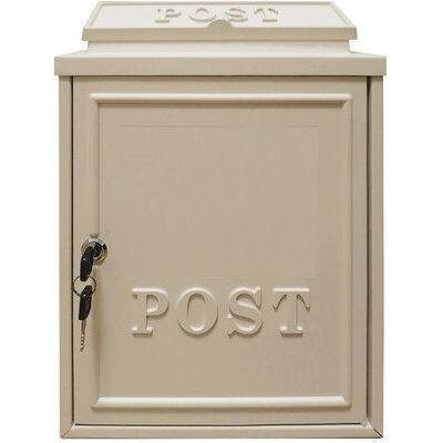 Manor Cream Cast Aluminium Postbox