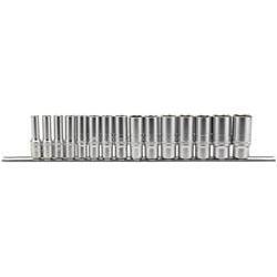 Draper Socket Set - 38Dmm Deep 15PC Rail