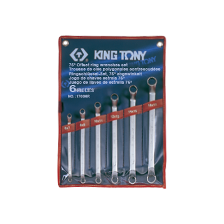King Tony Spanner Set-mm Ring 6PC