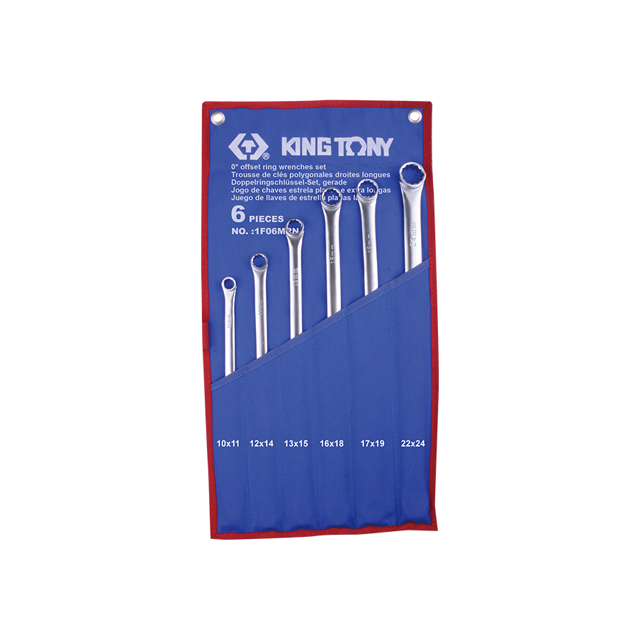 King Tony Spanner Set- Extra Long 6PC