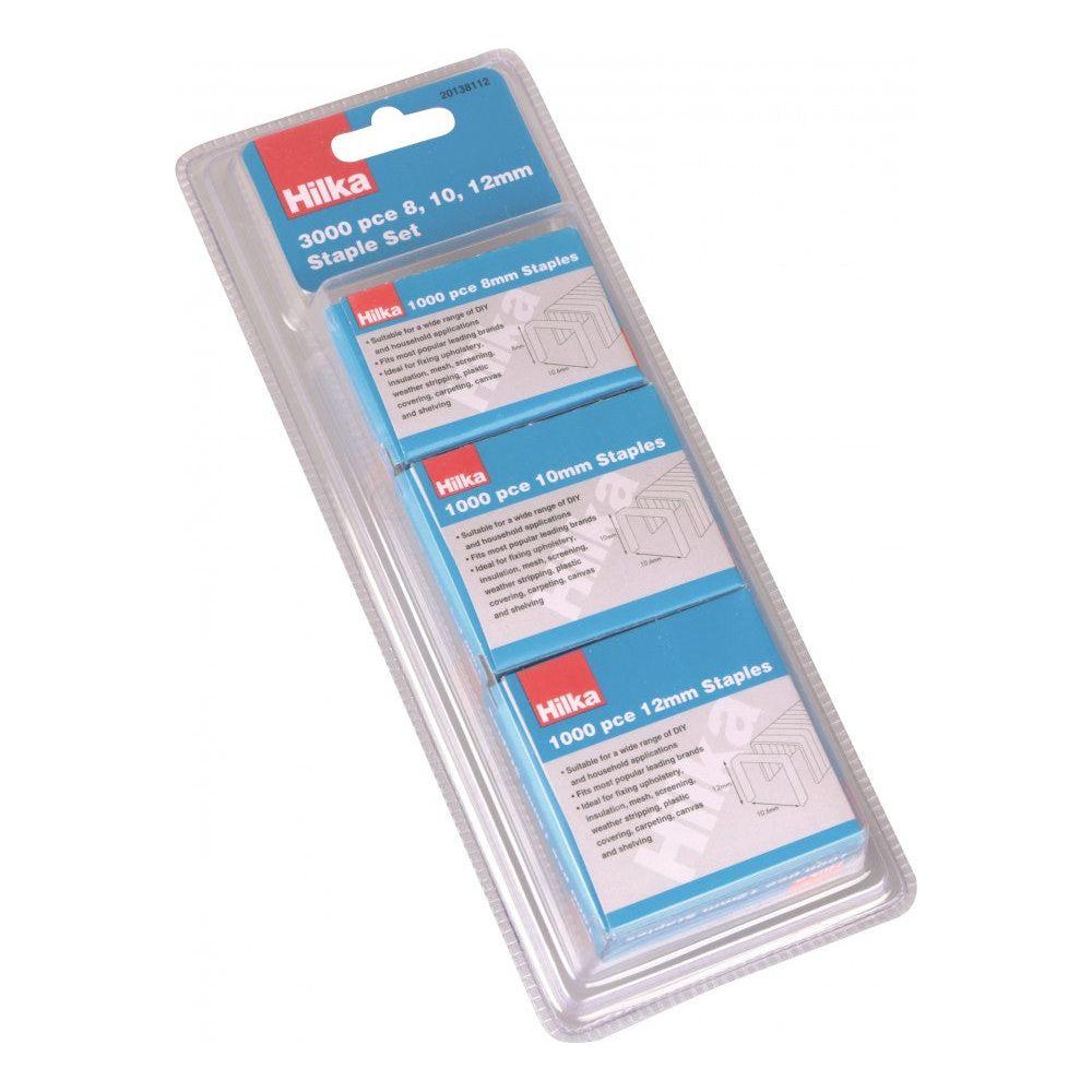 Hilka Staples - 8/10/12mm (3000)