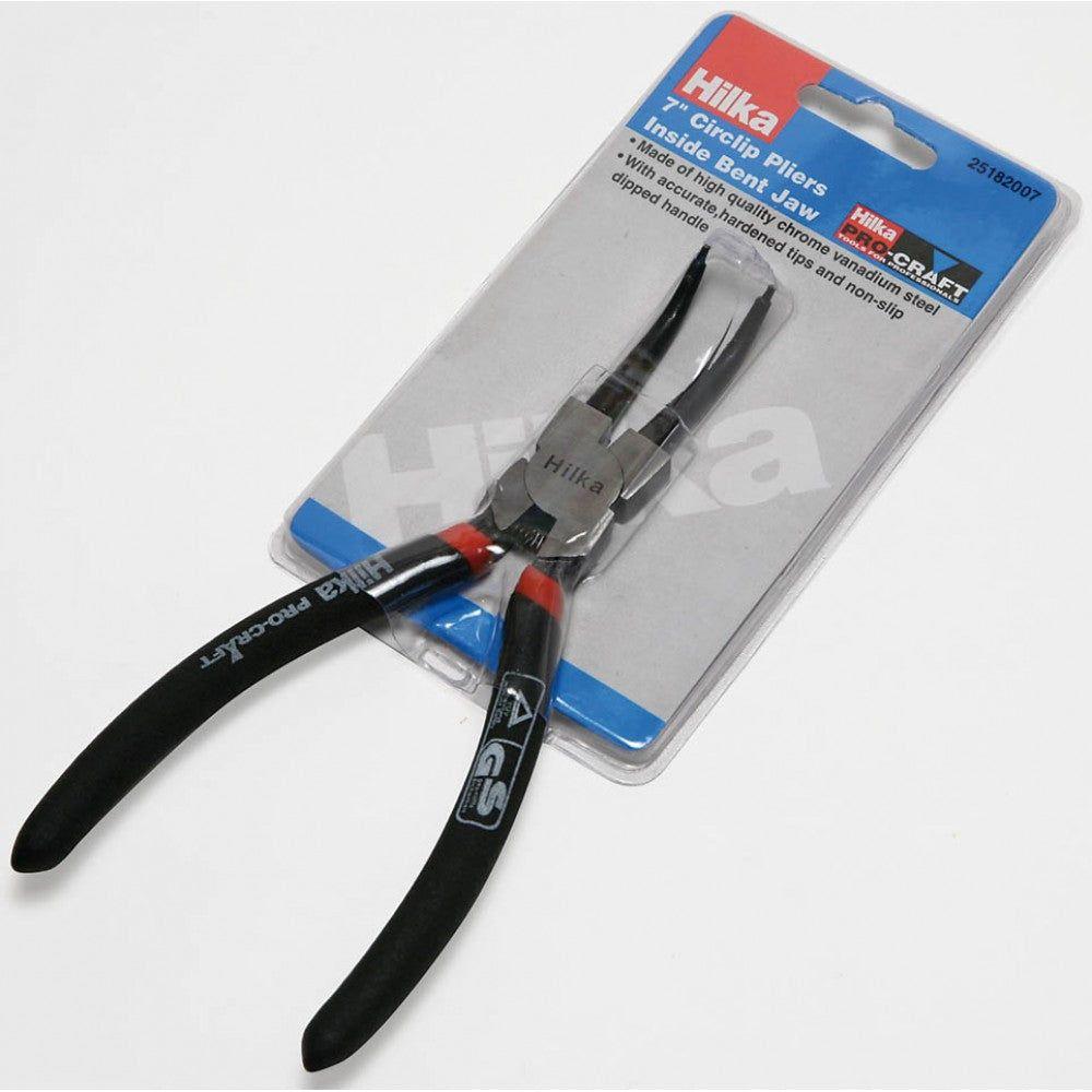 Hilka Circlip Plier - Internal Bent 7In