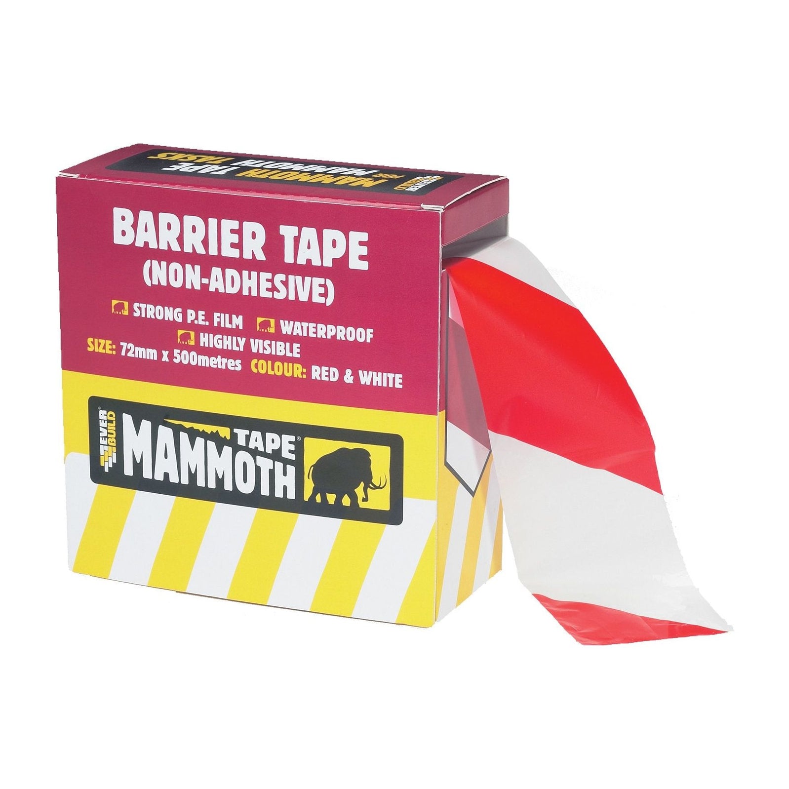 Everbuild Warning Barrier Tape 75mmx500M