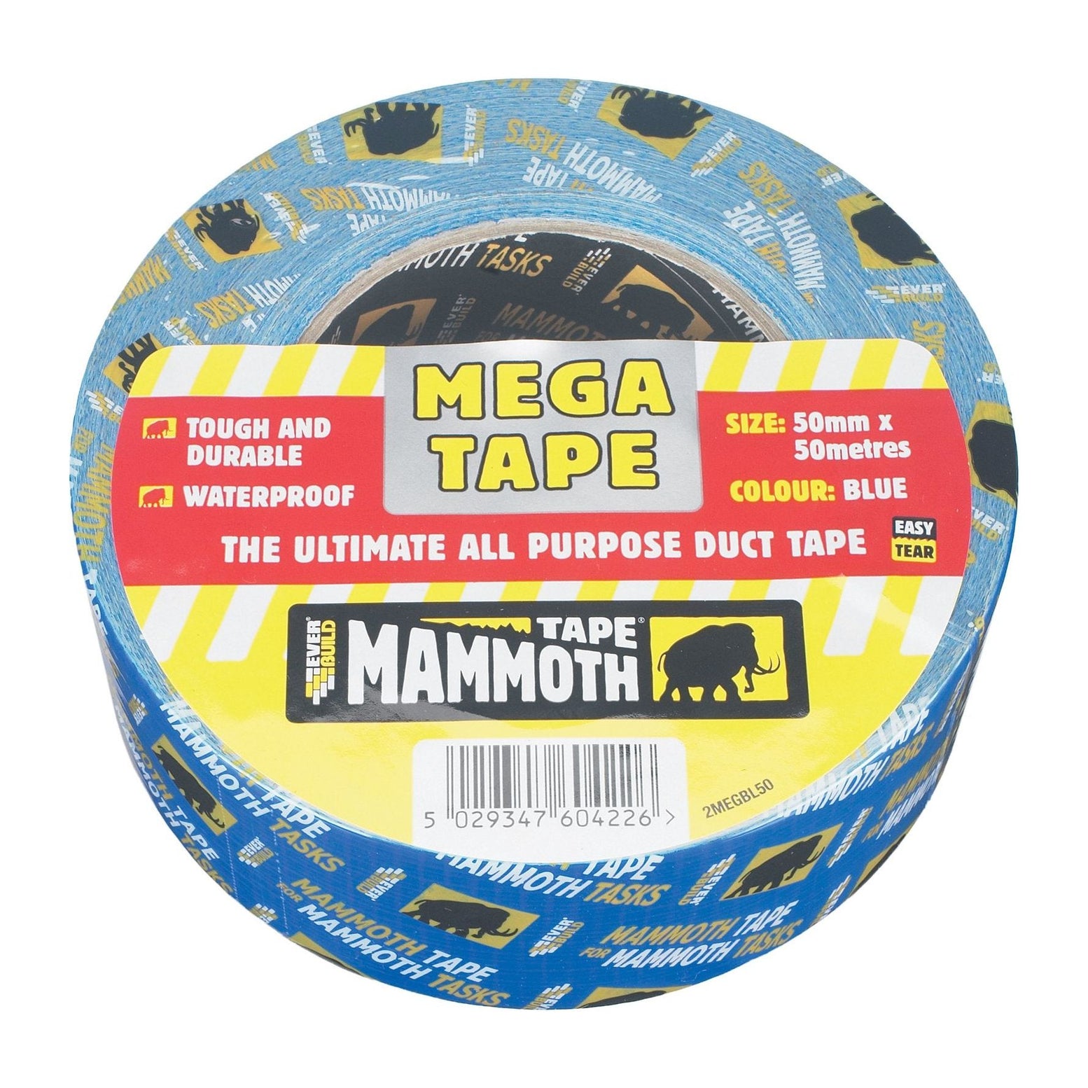 Duct Tape 50mm X 50M Blue Mega