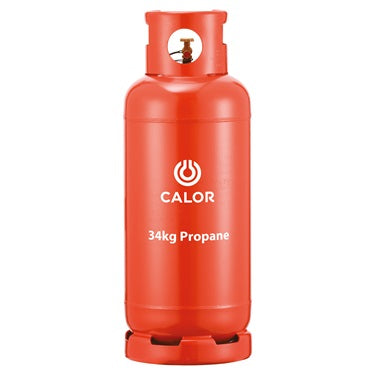 Calor Propane Gas Refill 34kg Red Cylinder