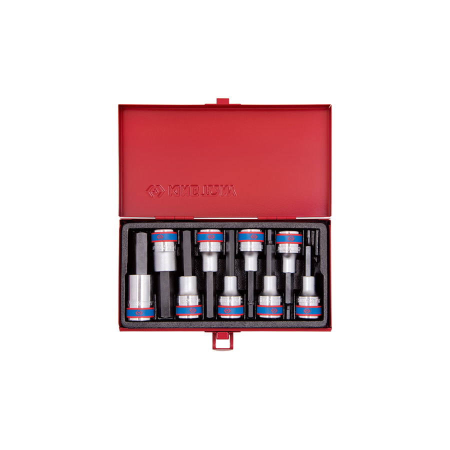 King Tony 4120PR Hex Socket Set 1/2D Long 9pc