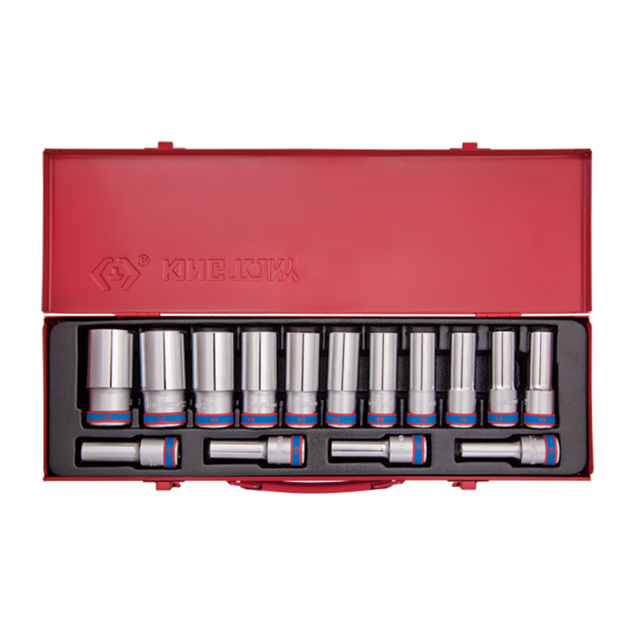 King Tony Nla-Socket Set-12D mm Deep 15PC Hex
