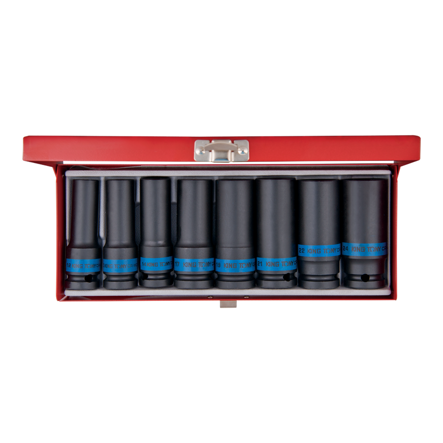 King Tony Socket Set 1/2D Impact Deep 8pc