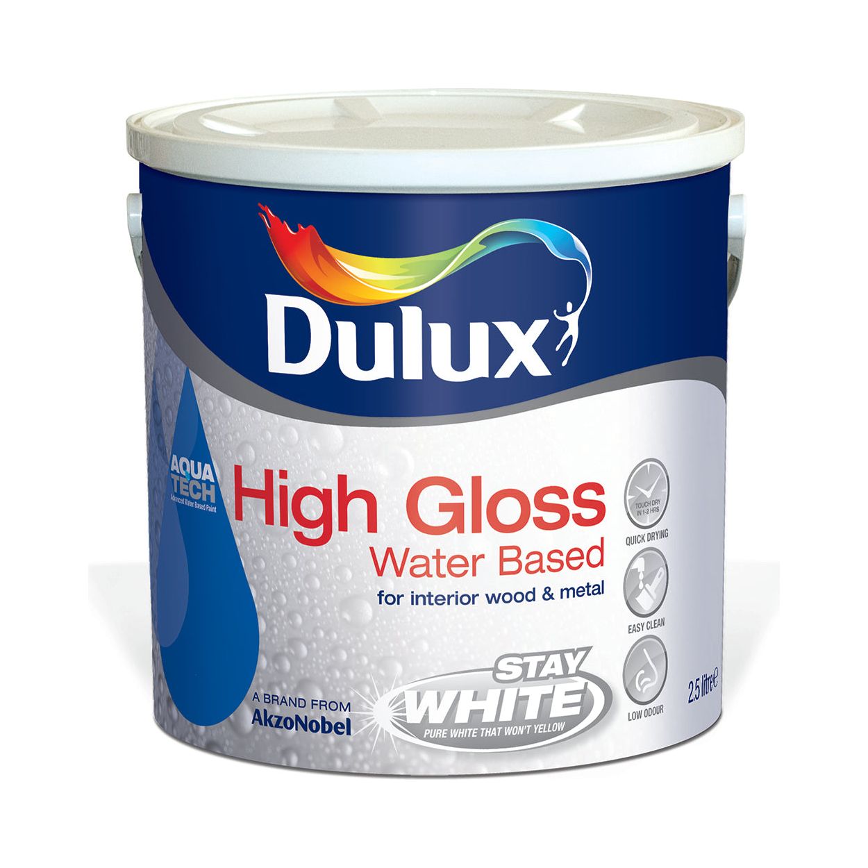 Dulux High Gloss Brilliant White Wb 2.5L