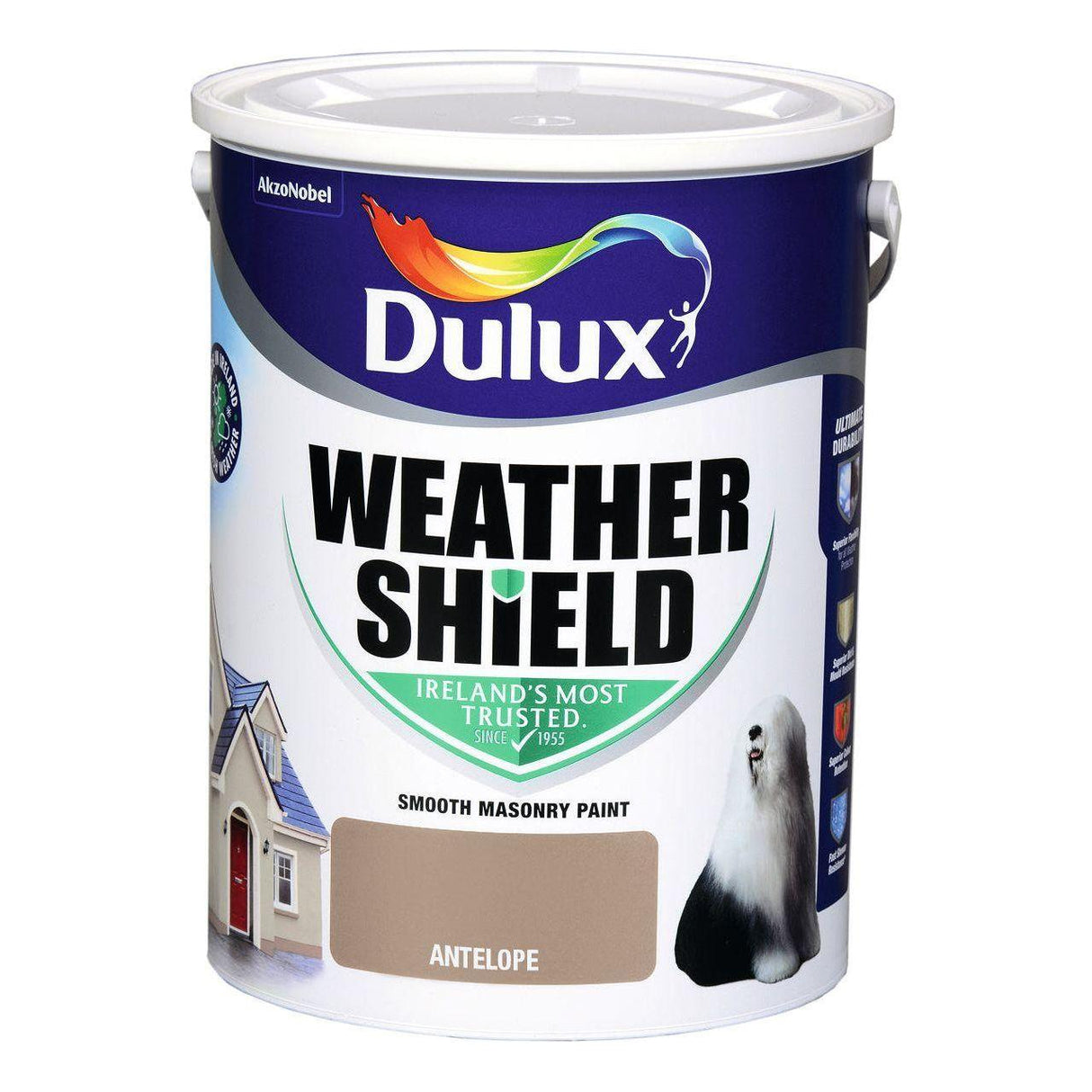 Dulux Weathershield Antelope Masonry Paint - 5L