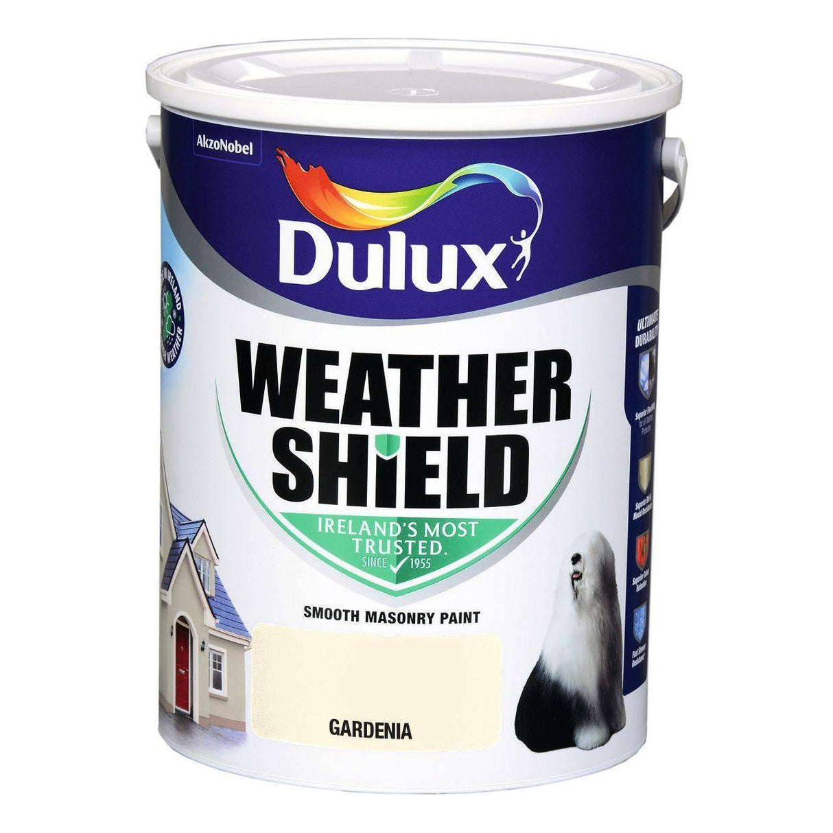 Dulux Weathershield Gardenia Masonry Paint - 5L