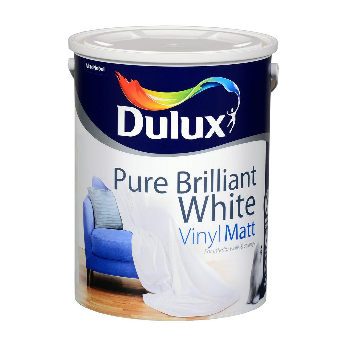 Dulux Vinyl Matt B White 5L