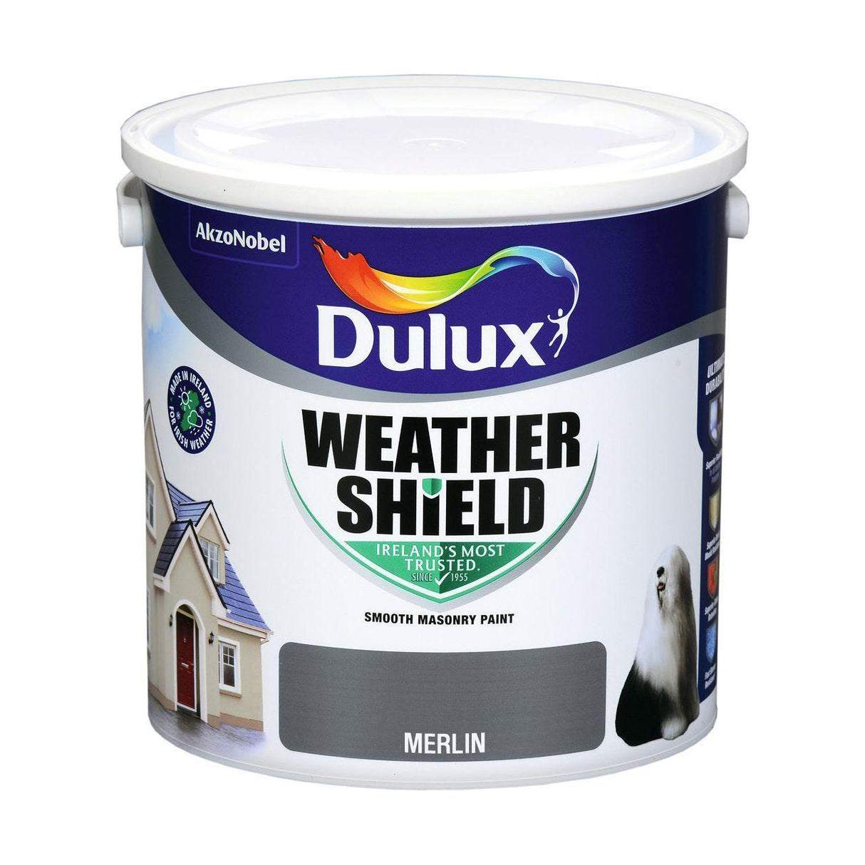Dulux Weathershield Merlin Masonry Paint - 2.5L