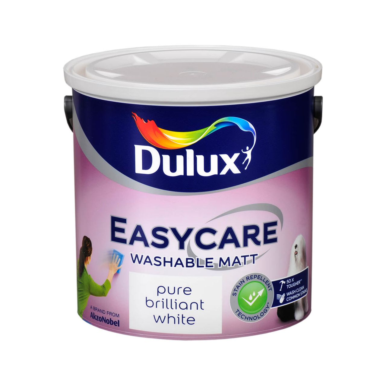 Dulux Easycare Matt B White 2.5L