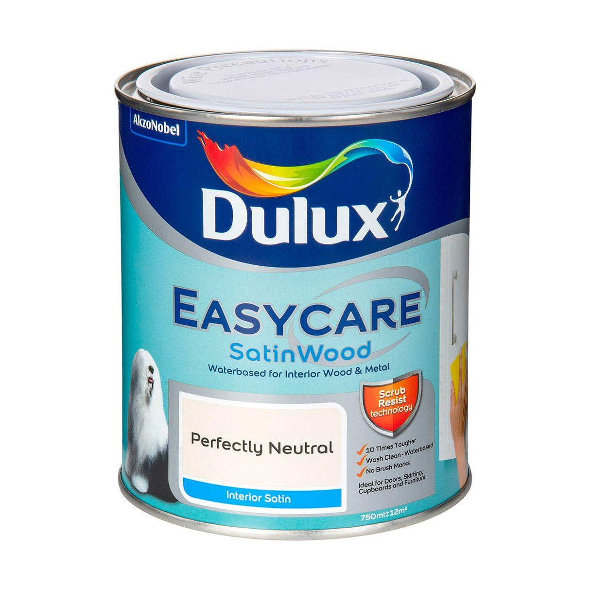 Dulux Satinwood Perfectly Neutral - 750ml