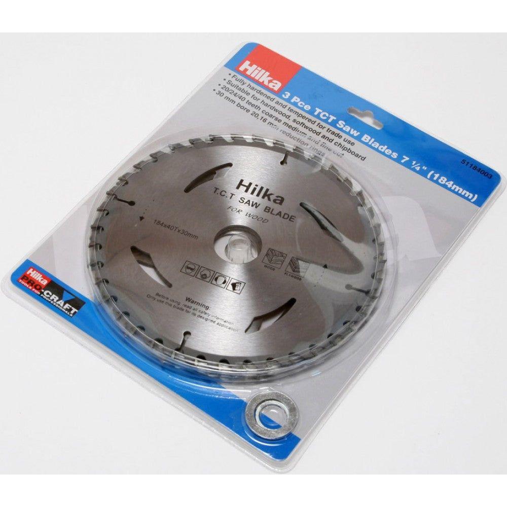 Hilka Saw Blade - TCT 184mm Pk3
