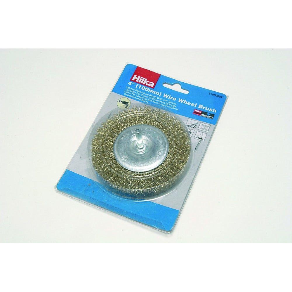 Hilka Wire Brush Wheel Drill - 100mm