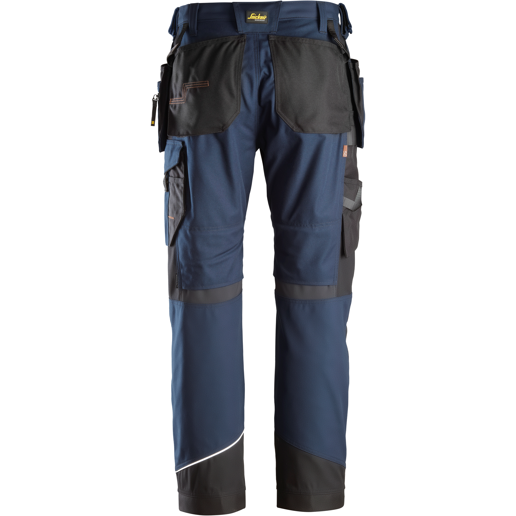 Snickers 6214 Canvas+ Work Trousers with Holster Pockets Navy/Black