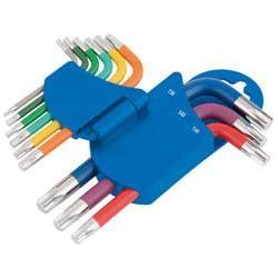 Draper Torx Key Set Ball End Coloured 9PC
