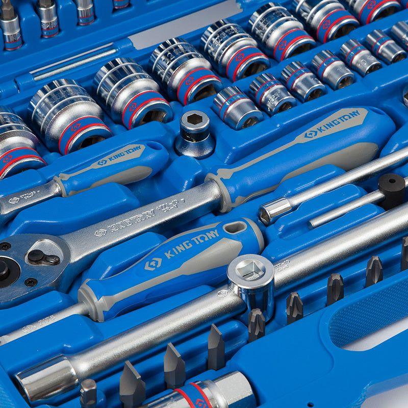 King Tony 7582MR Socket & Spanner Set 1/4D 1/2D 83pc