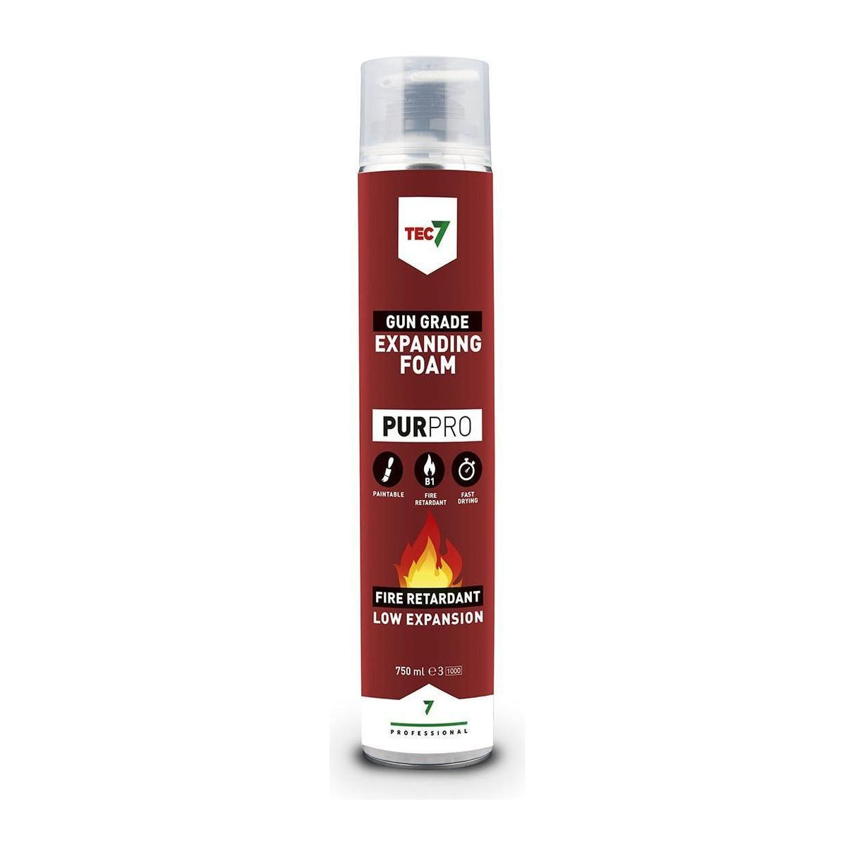 Tec7 Expanding Foam - Class B1 Gun Grade Pur7